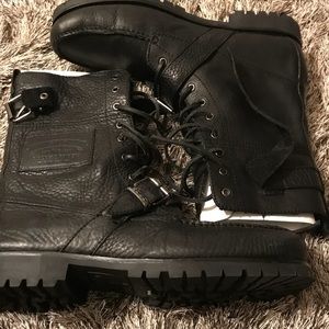 Men’s Black Polo Boots